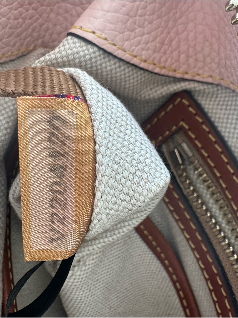 Dooney & Bourke Blush Pink Pebble Grain Leather Hobo Shoulder Bag. V2204120 - Picture 11 of 16
